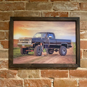 Custom Canvas Print 13x19 reclaimed wood, canvas print photo logo maps, your choice of print! Portrait or landscape