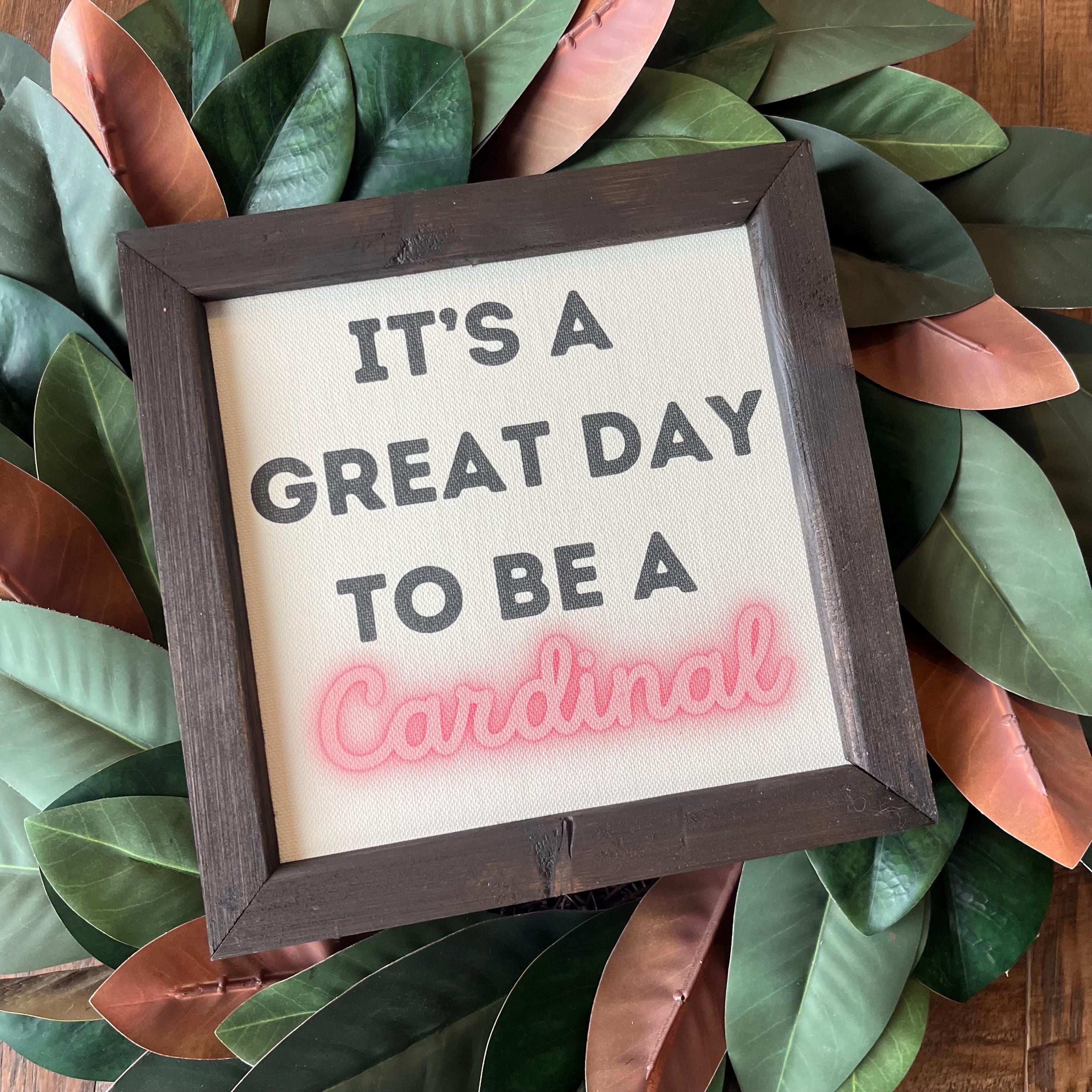 It’s a GREAT day to be a ___ mascot of choice in school colors 9.5x9.5 8 inch Reclaimed Wood canvas print grad gift  journey good vibes